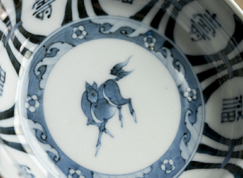 楽天市場】骨董○古伊万里染付馬文八角深皿○ W15cm | 江戸後期-19世紀