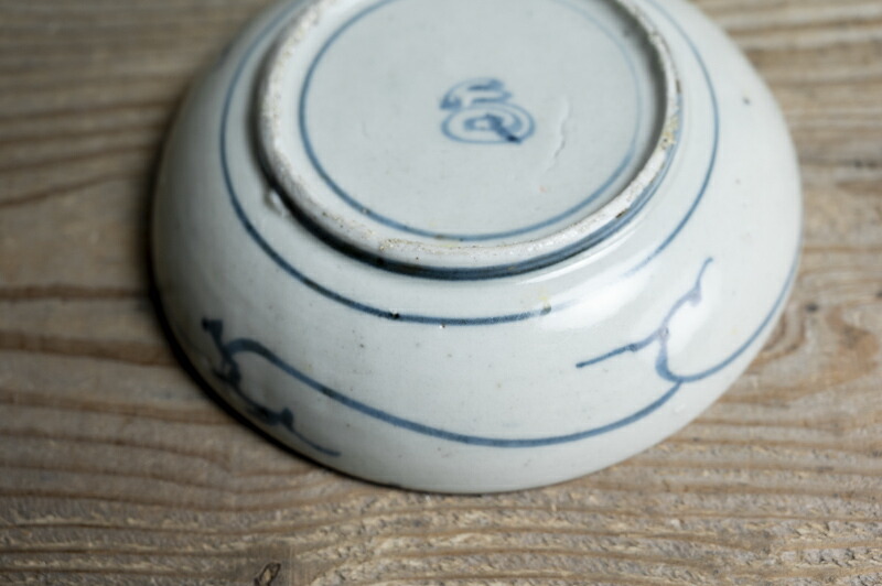 楽天市場】骨董○古伊万里染付葡萄文皿○くらわんか / こんにゃく印判