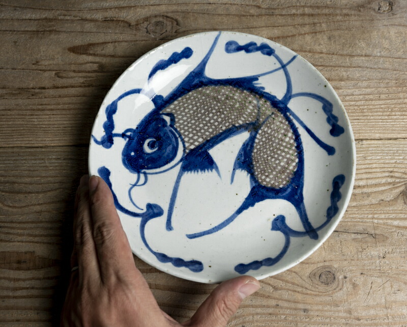 楽天市場】中国古玩 / 唐物○釉裏紅魚文皿○呉須辰砂/呉須染付 ニュウ