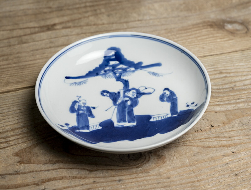 楽天市場】中国古玩 / 唐物○青花人物文皿○ | 清朝時代頃-19世紀頃