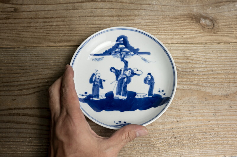 楽天市場】中国古玩 / 唐物○青花人物文皿○ | 清朝時代頃-19世紀頃