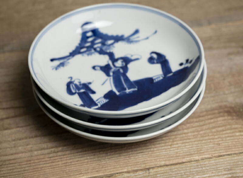 楽天市場】中国古玩 / 唐物○青花人物文皿○ | 清朝時代頃-19世紀頃