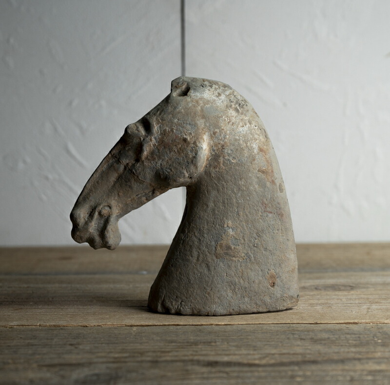 楽天市場】骨董○漢加彩馬頭○中国古玩 | 漢時代-7-10世紀頃 | 修理