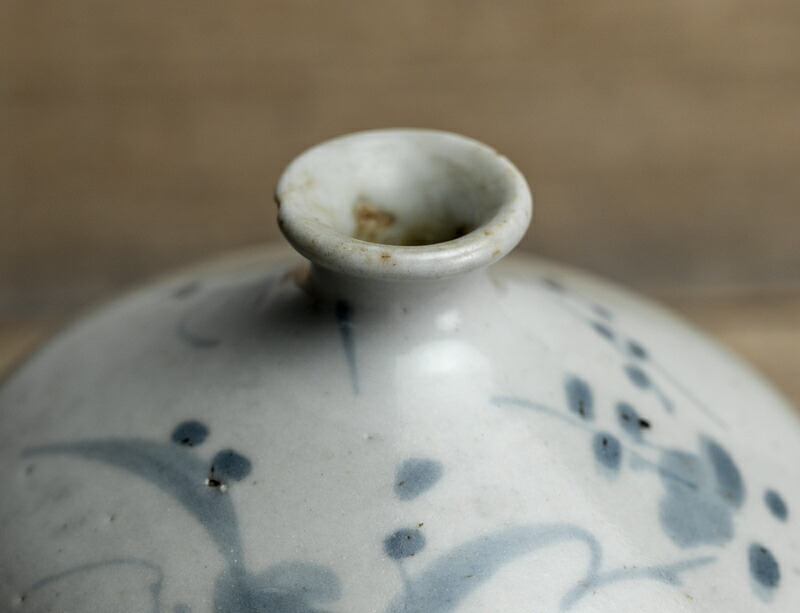 楽天市場】骨董○古伊万里染付大型油壺○H9.7cm / W9.6cm | 江戸中期