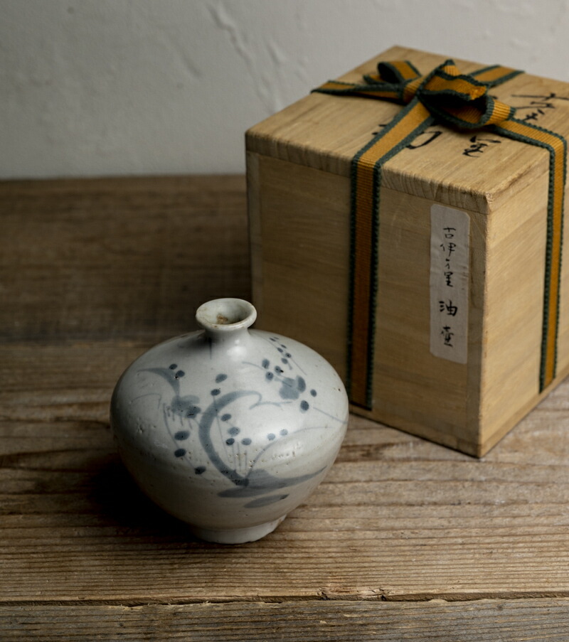 楽天市場】骨董○古伊万里染付大型油壺○H9.7cm / W9.6cm | 江戸中期