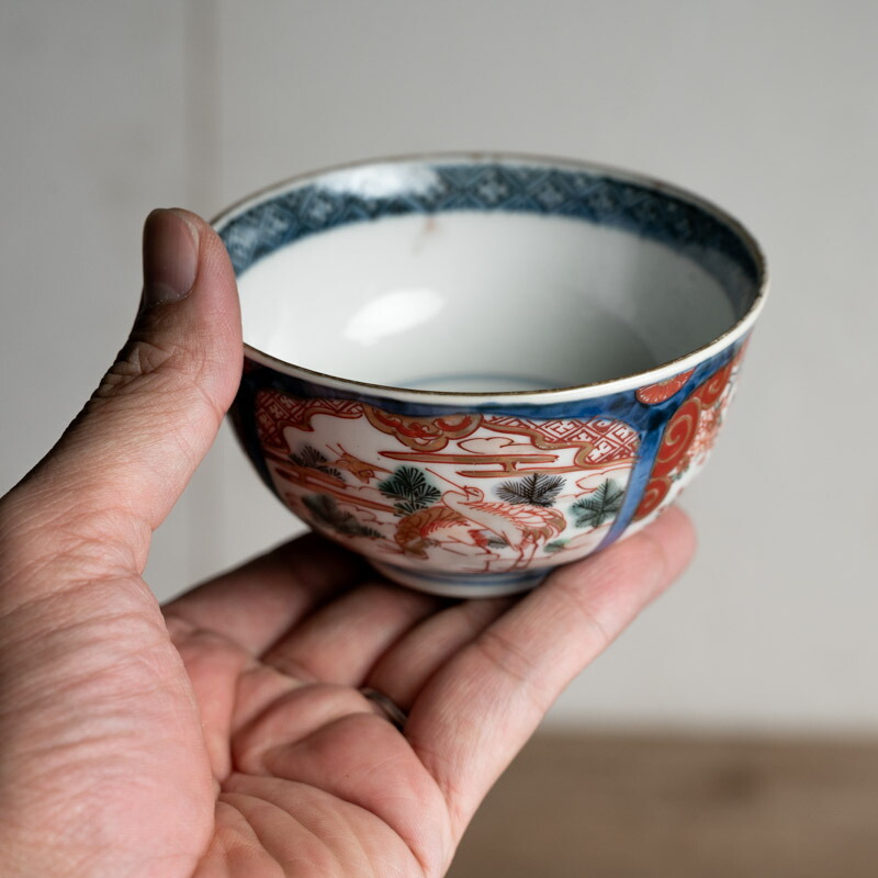 楽天市場】骨董○古伊万里染錦蓋付碗/小型碗○|江戸後期-19世紀頃|肥前