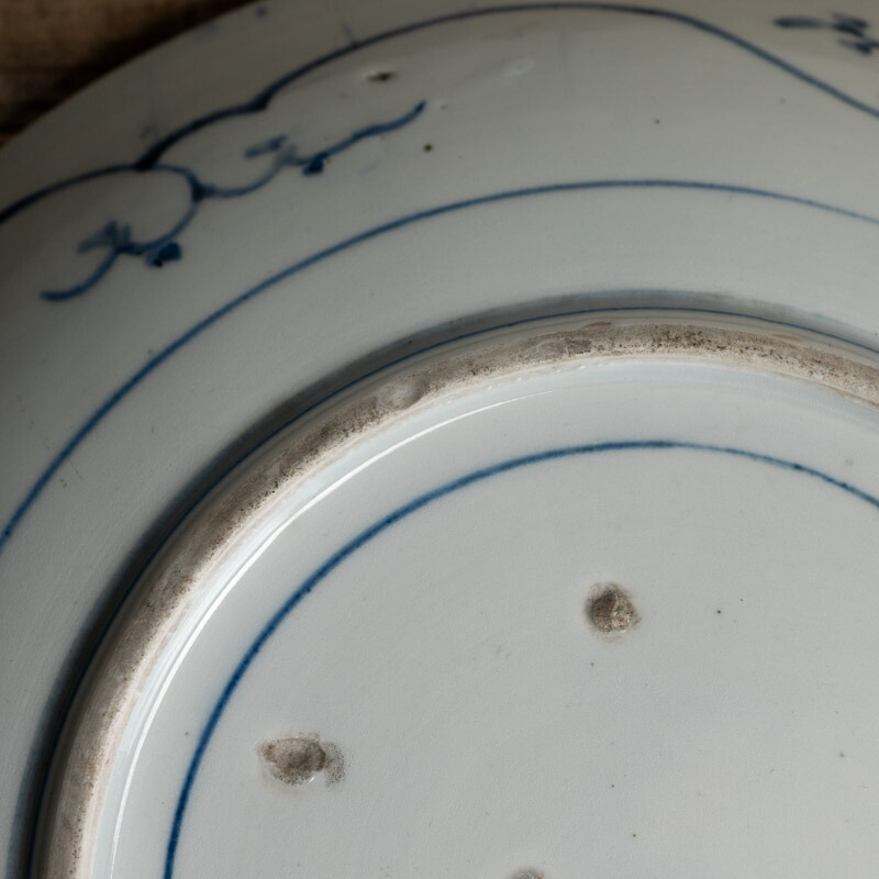 楽天市場】骨董○古伊万里染付山水文大皿○36cm | 江戸後期-19世紀頃
