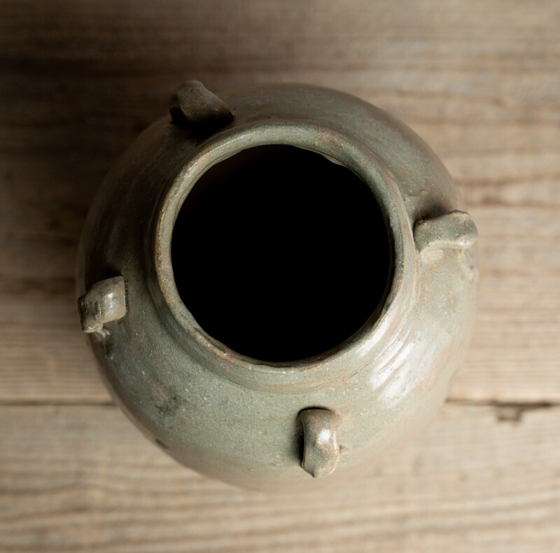 楽天市場】骨董○越州窯青磁四耳瓶○中国古玩 | 発掘品 | 唐時代頃-7