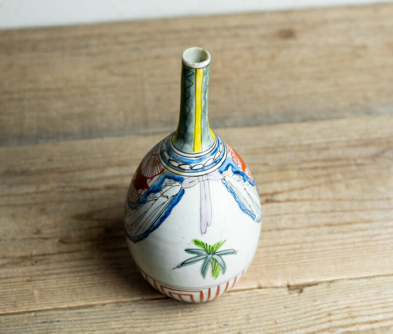楽天市場】骨董○古伊万里色絵御神酒徳利○H22.6cm / 大型 | 江戸後期