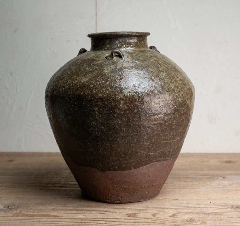 楽天市場】骨董○古丹波三耳壺○葉茶壷 / 丹波焼 | 江戸初期-17世紀頃