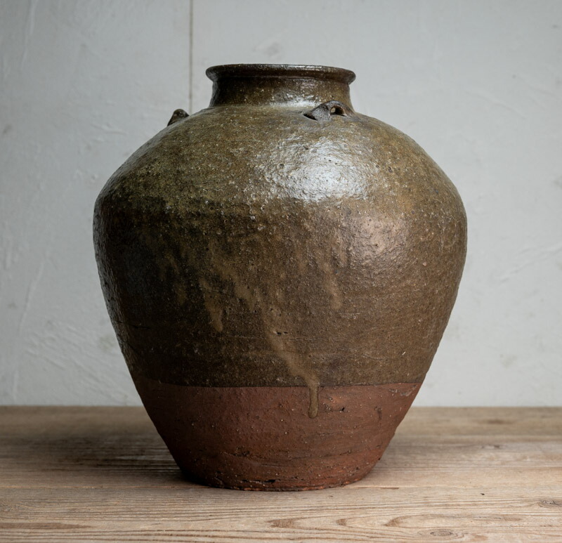 楽天市場】骨董○古丹波三耳壺○葉茶壷 / 丹波焼 | 江戸初期-17世紀頃