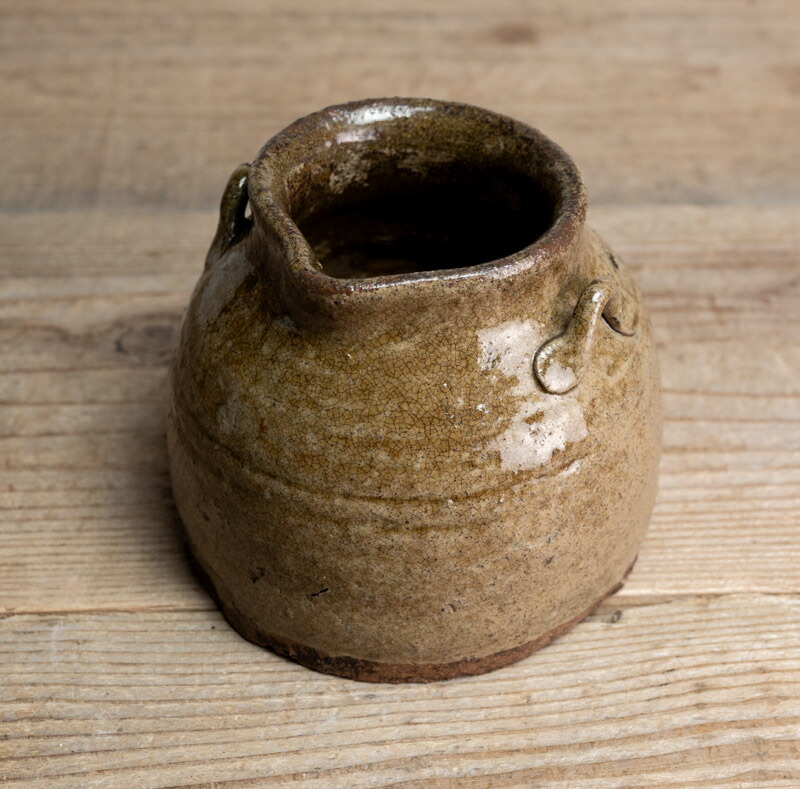 楽天市場】骨董○越前焼お歯黒壺○ | 江戸時代-18世紀頃 |古陶器 | 六