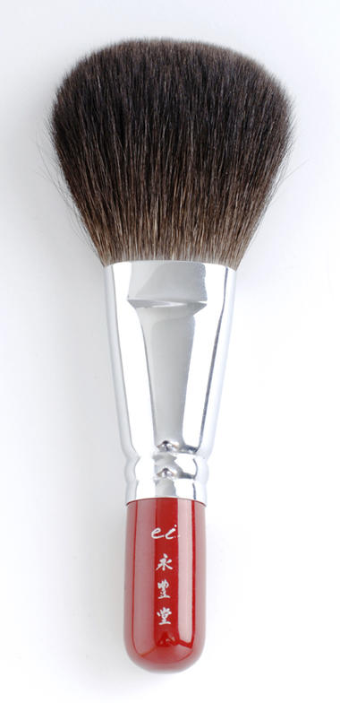 楽天市場】竹宝堂 熊野筆 メイクブラシ ジャンボフェイスブラシ 灰リス