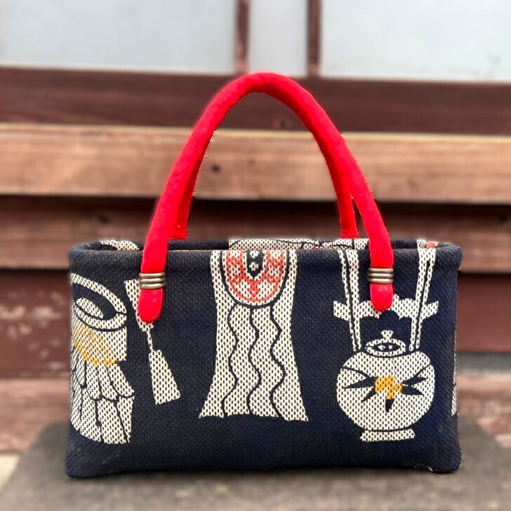 楽天市場】【一閑張りバッグ】大刺し子和リメイク作家一点物インテリア