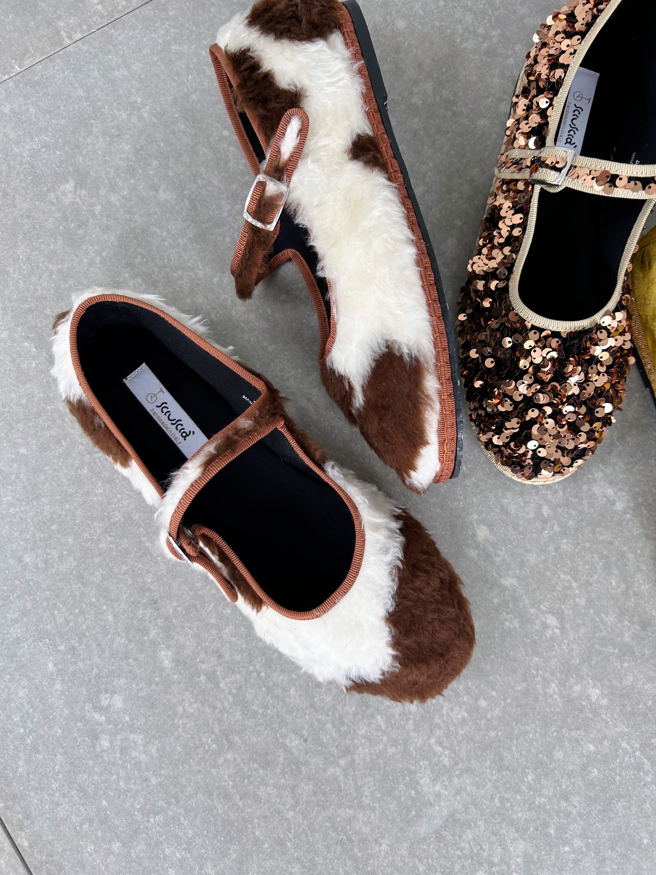 楽天市場】【Sciuscià】 MARYJANE COW シューシャ ファー 牛柄 メリー