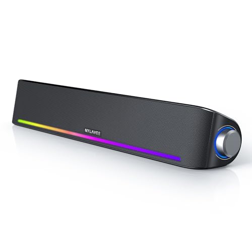 楽天市場】Nylavee PCスピーカー サウンドバー Bluetooth5.0 AUX接続 4