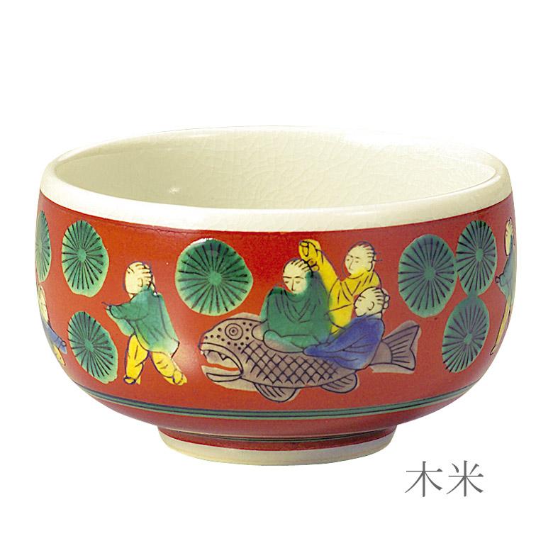 楽天市場】【日本製】穴あき茶托セット 黒(フチ金)九谷焼茶碗付(木米