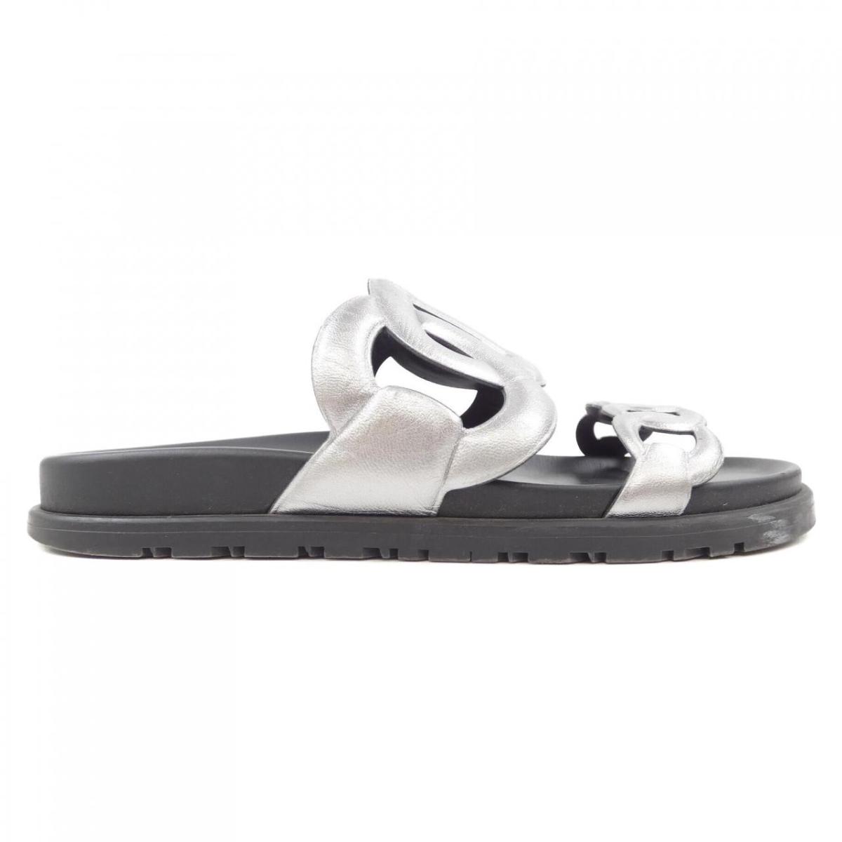 試し履きのみ エルメス サンダル グラディス 36 シェーヌダンクル 23.5