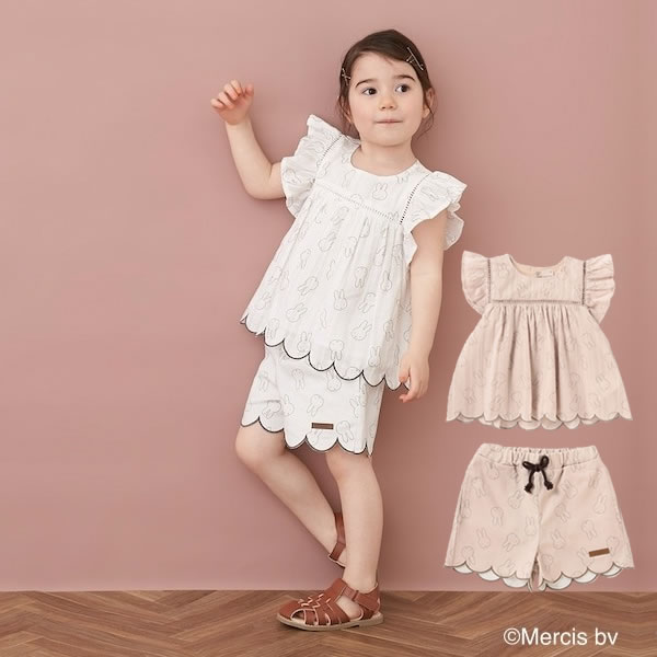 楽天市場】petit main プティマイン ミッフィー 総柄セットアップ 80