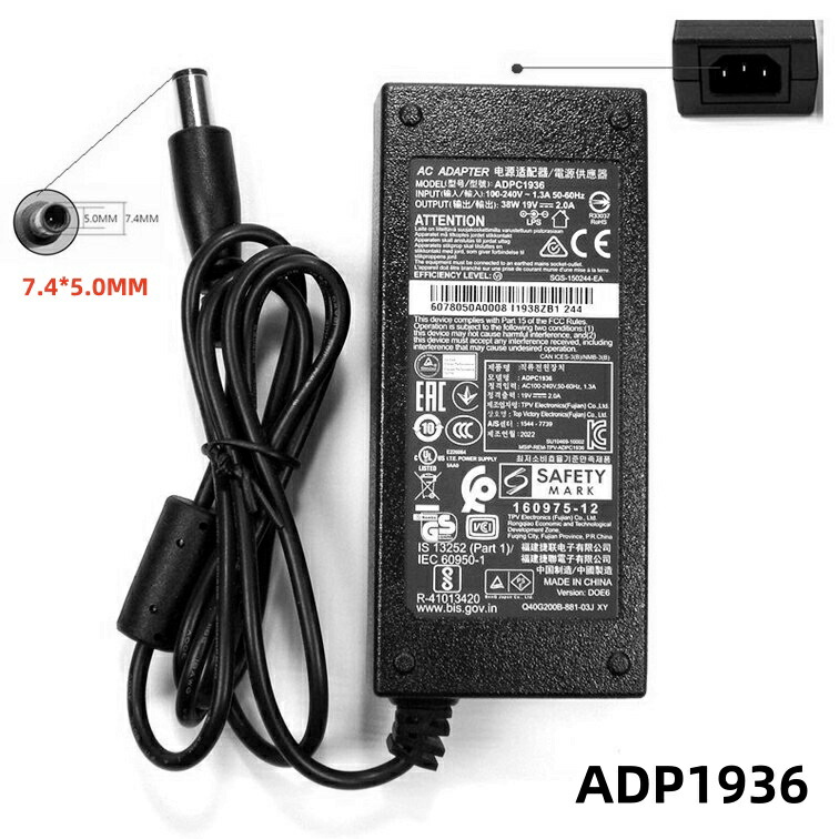 楽天市場】純正新品 PHILIPS 19V液晶モニター用19V 2.0A ADPC1936 38W