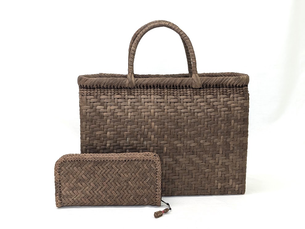 楽天市場】純国産 山葡萄長財布 縦網代編み 21.0cm 五十嵐喜良作 福島