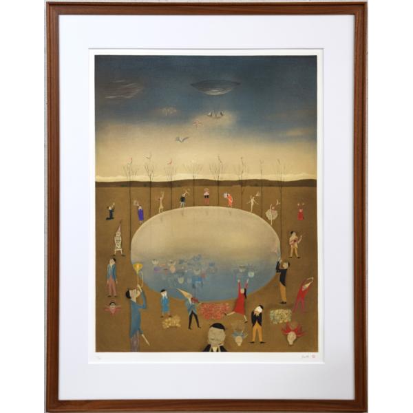 楽天市場】斎藤 真一「ライムライト」銅版画・限定品 盲目の旅芸人