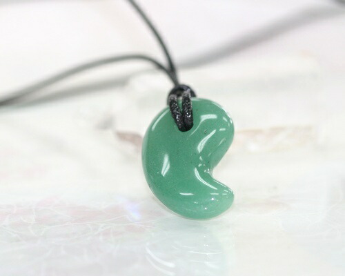 楽天市場】パワーストーン ネックレス アベンチュリン勾玉 ひも付