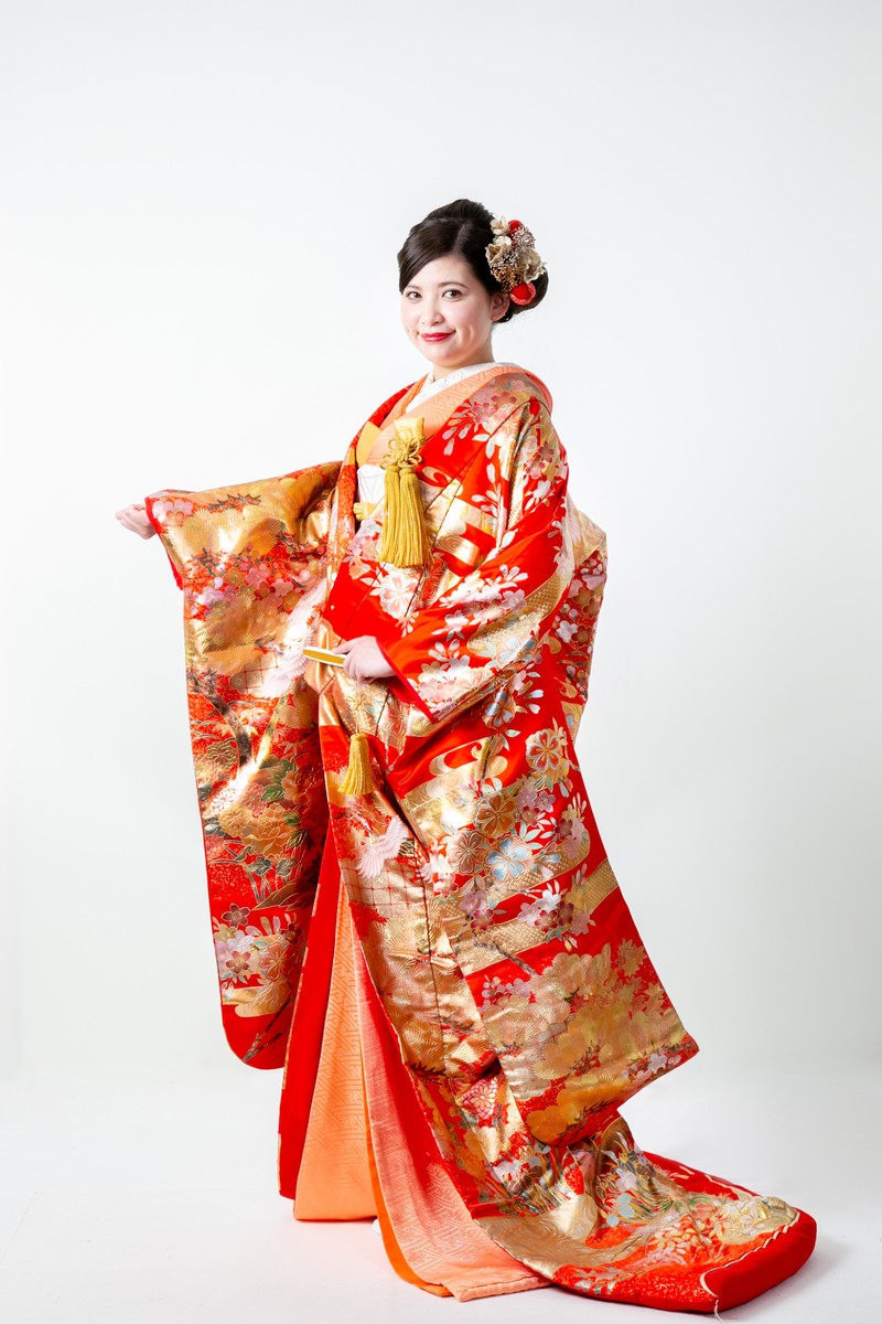 楽天市場】色打掛 レンタル 打掛 赤 金 ゴールド フルセット 和装 和婚