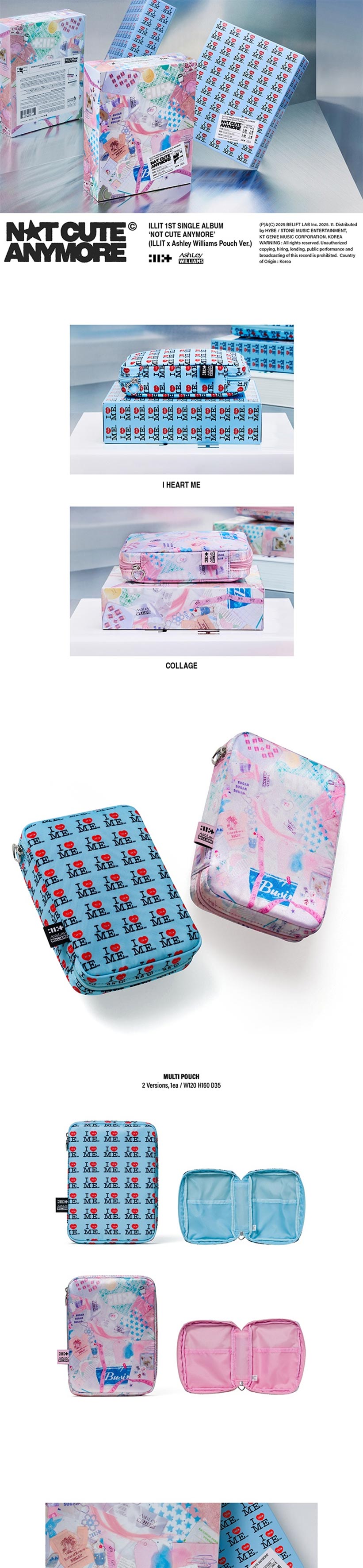 楽天市場】ILLIT - NOT CUTE ANYMORE / ILLIT X ASHLEY WILLIAMS POUCH