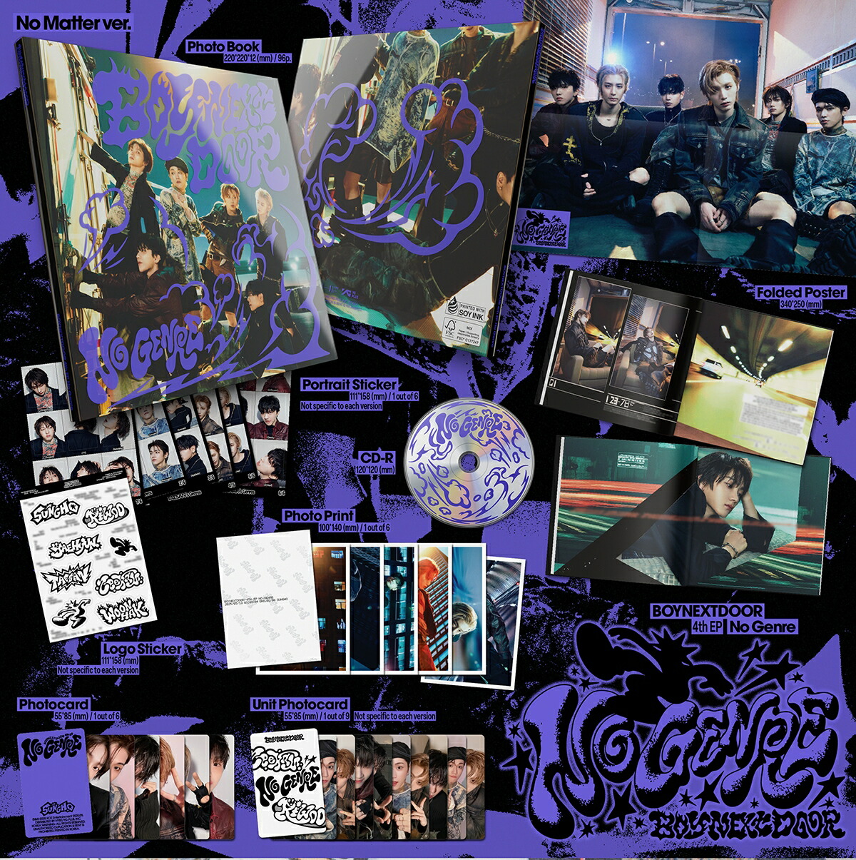 楽天市場】BOYNEXTDOOR - No Genre 3種中1種ランダム/ 4st EP ALBUM