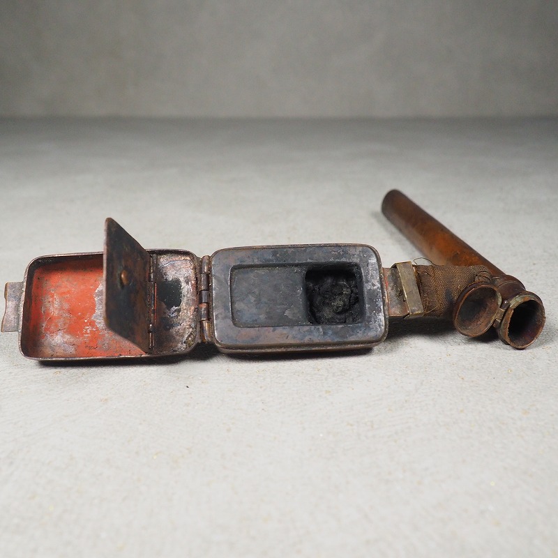 楽天市場】印籠型 矢立 墨壺 0083文具 書道具 墨 筆 【中古】古道具 古