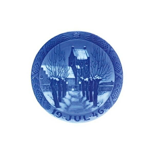 1946年 ロイヤルコペンハーゲン イヤープレート 「村の教会」 北欧