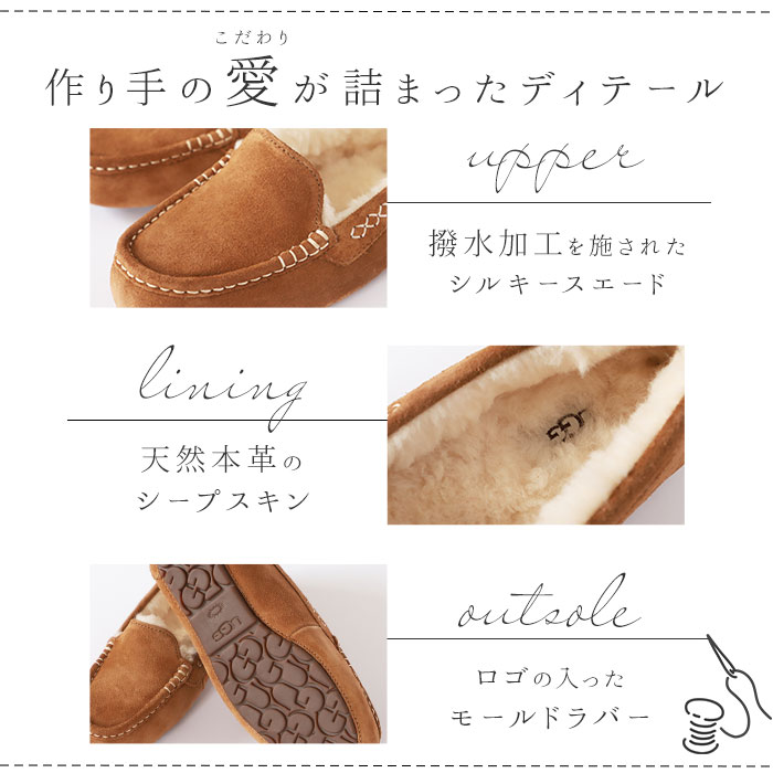 楽天市場】3312／1106878 UGG アンスレー スリッポン 定番 ムートン