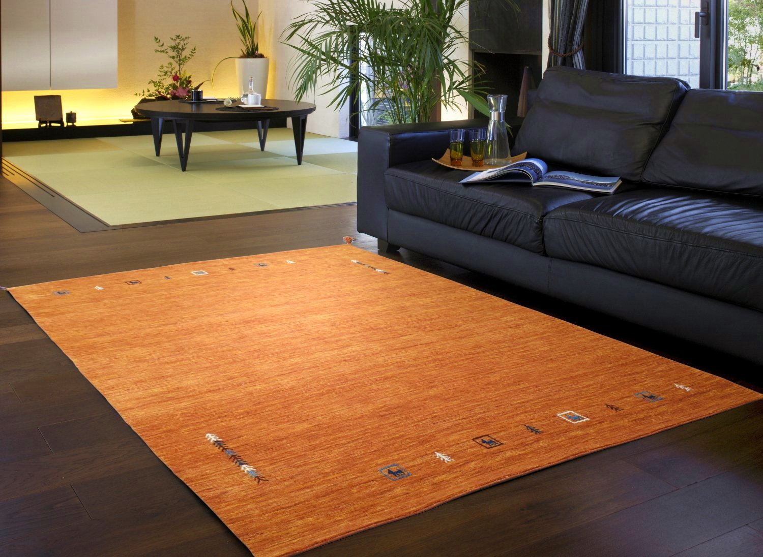 楽天市場】ギャッベ ラグ 200×250cm (インドギャッベ S-008) ギャベ