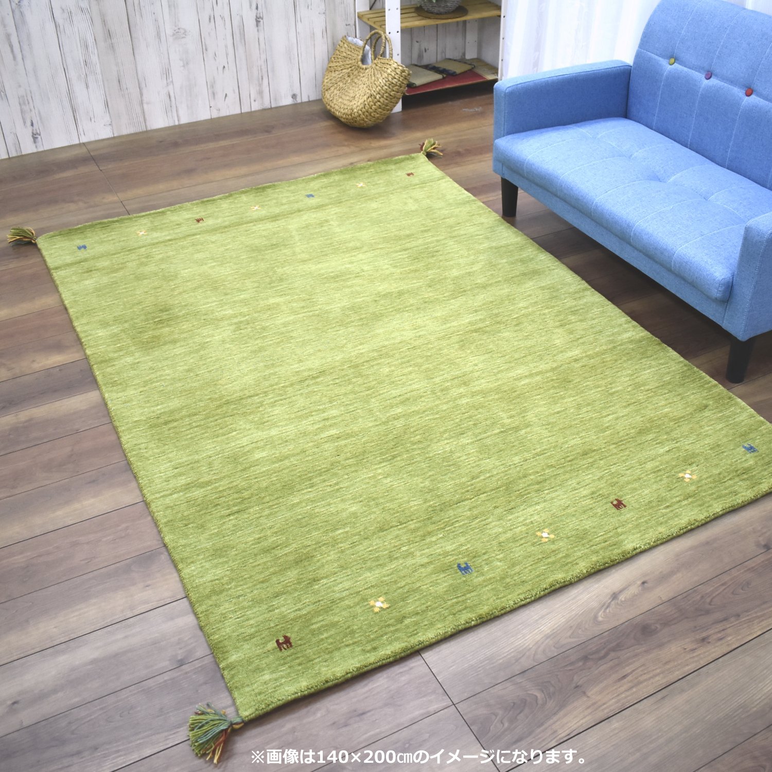 楽天市場】ギャッベ ラグ 140×200cm (インドギャッベ S-010) ギャベ