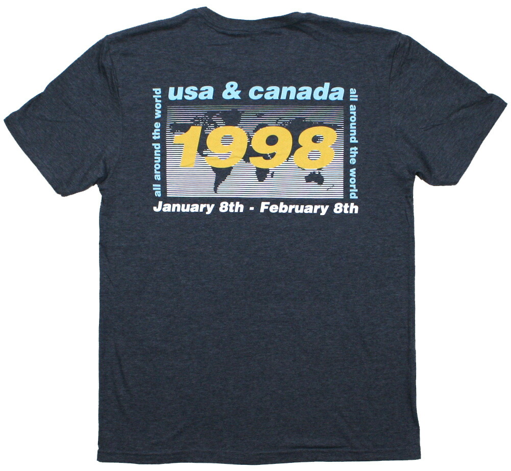 楽天市場】Oasis / 1998 World Tour - USA & CANADA Tee (Heather Navy