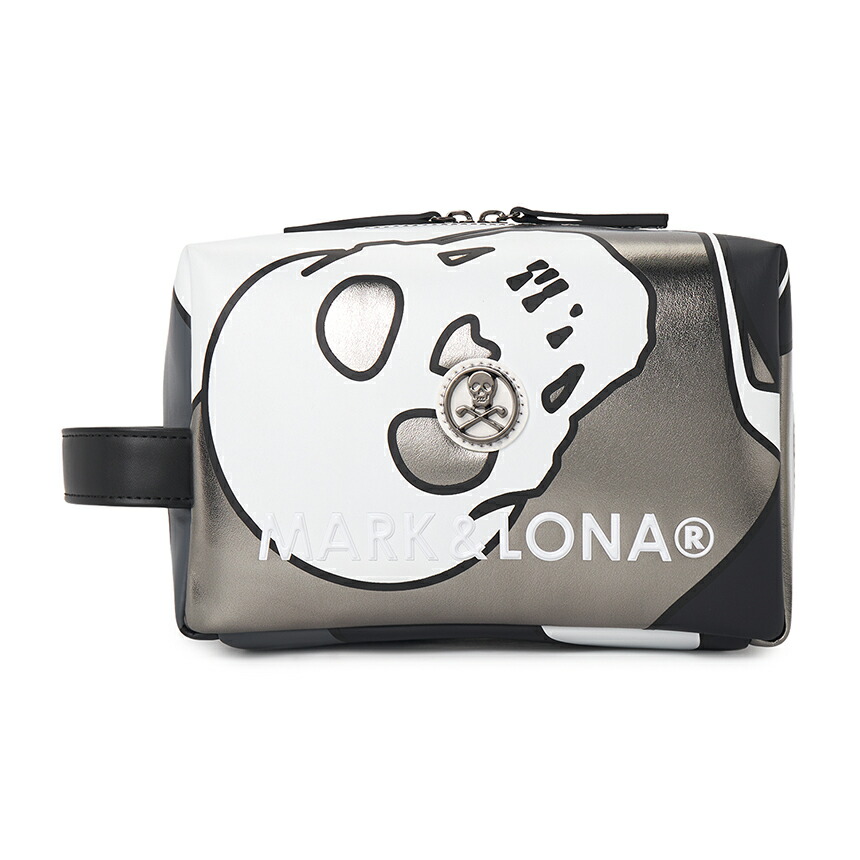 マークアンドロナ キャディバッグ スカルキーホルダー付き マーク