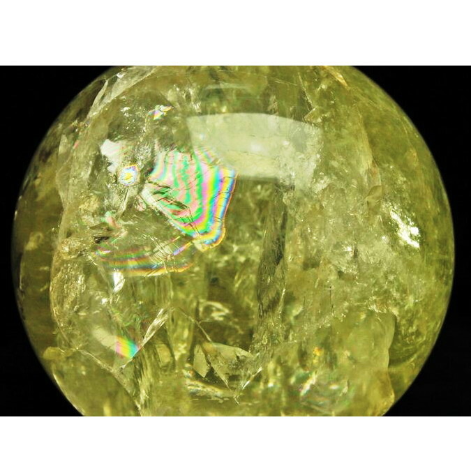 楽天市場】高品質 1点物 丸玉 虹入り シトリン 黄色水晶 200mm/ 10.1kg