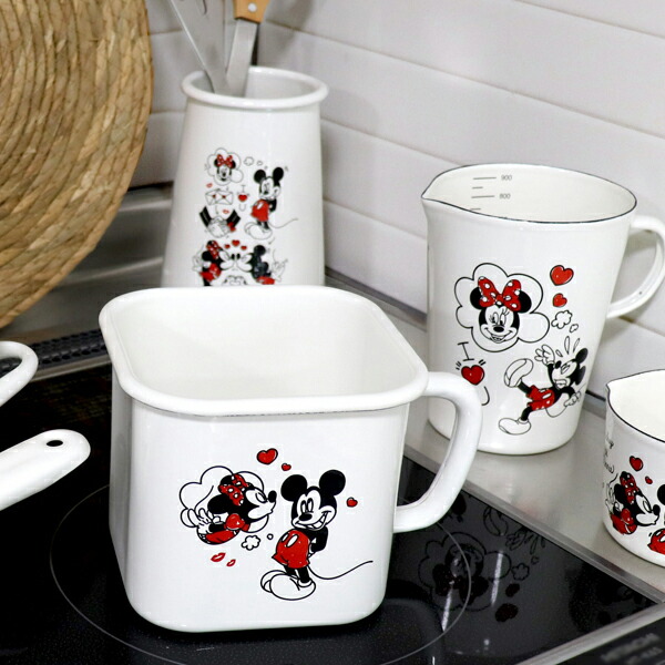 楽天市場】保存容器 ミッキー&ミニー SH ホーローマルチスクエアポット