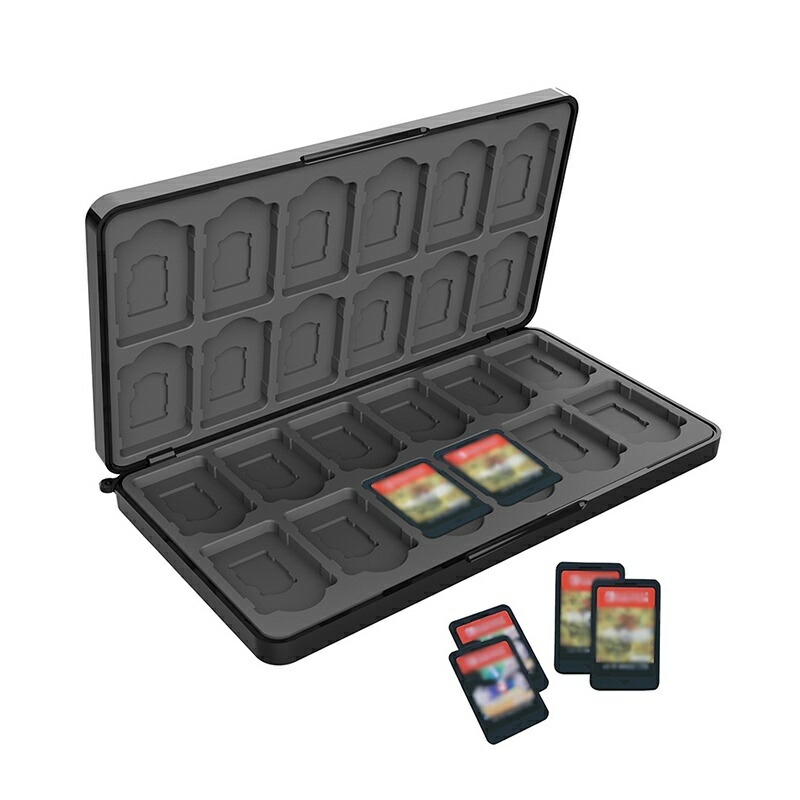楽天市場】送料無料 ゲームソフト収納ケース 24枚 NintendoSwitch用