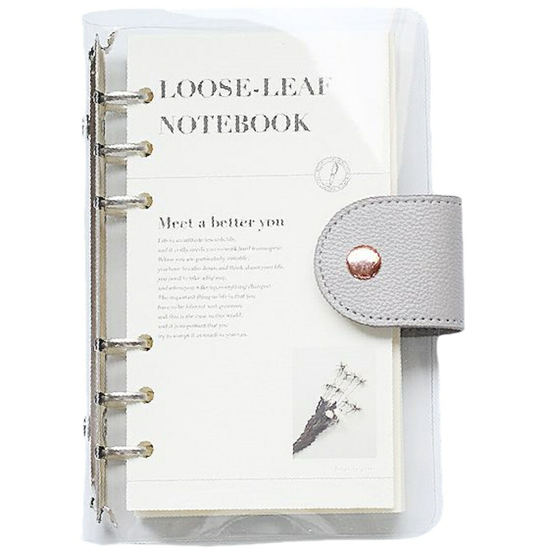 楽天市場】送料無料 ルーズリーフ A5サイズ 6穴 クリアバインダー