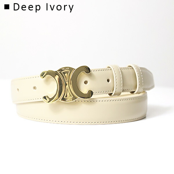 楽天市場】CELINE セリーヌ ベルト Medium Triomphe Belt 25mm