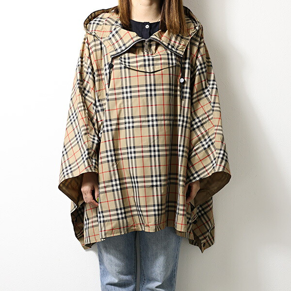 限定大幅値下げ‼️BURBERRY ライトブルーポンチョ 限定大幅値下げ