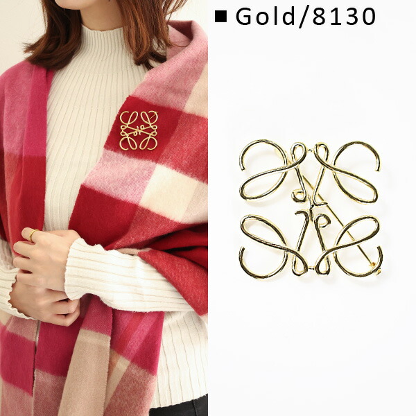 楽天市場】LOEWE ロエベ Anagram Brooch アナグラム ブローチ