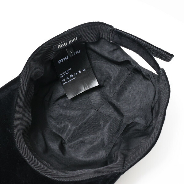 楽天市場】MiuMiu ミュウミュウ Velvet Baseball Cap ベースボール