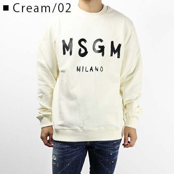 楽天市場】MSGM エムエスジーエム Crew Neck Sweatshirt スウェット