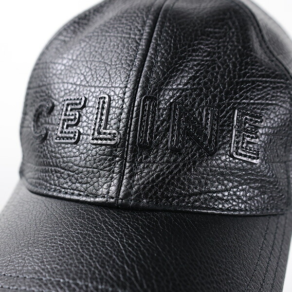楽天市場】CELINE セリーヌ Logo Leather Baseball Cap カーフスキン