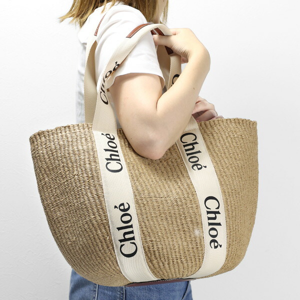 楽天市場】Chloe クロエ WOODY Large Basket Bag ウッディ ラージ