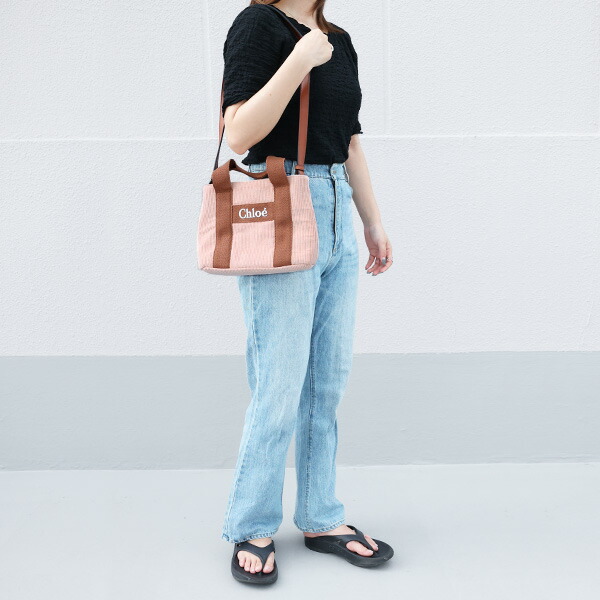 楽天市場】Chloe クロエ Corduroy Logo Tote Bag トートバッグ