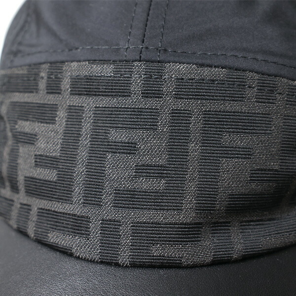 楽天市場】FENDI フェンディ Black Nylon Baseball Cap ベースボール